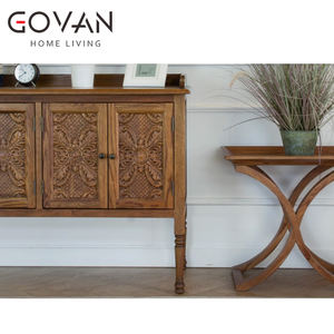 Muebles interiores de olmo de calidad para armario lateral de madera maciza de estilo antiguo Wabi Sabi - Product Image 3