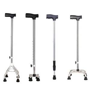 Vente directe usine – <span class=keywords><strong>Canne</strong></span> de marche légère en acier inoxydable, poignée ergonomique en T, réglable en hauteur, pliable, capacité de charge 250 lb - Product Image 4