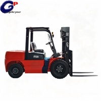 Forklift Diesel CPCD50T 5T: Tenaga ISUZU, Teknologi TCM, Angkat 3m, Garpu 1220mm, Ban Angin.
