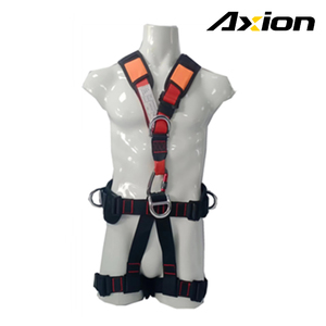 CE認証取得済み5点式フルボディクライミングハーネス EN361 EN358 150kg 耐荷重 登山 レスキュー 高所作業用 調整可能 ポリエステル製 - Product Image 2