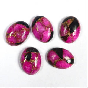 พลอยสีชมพูธรรมชาติ รูปทรงลูกแพร์ สีดำทองแดง แบบเจียระไนแบน สำหรับทำเครื่องประดับ จี้ สร้อยข้อมือ พลอยประจำวันเกิด - Product Image 4