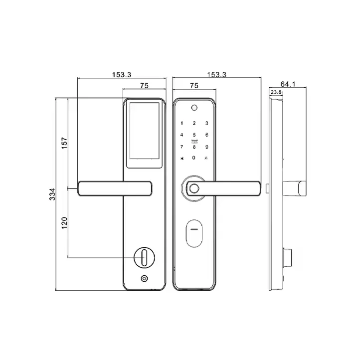 Hot Selling Security Electronic Wireless Wifi Intelligent Biometric Fingerprint Number Cerradura Digital Door Lock With Camera · image 6