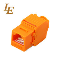 Connecteurs Keystone RJ45 CAT5E 8 broches UTP 180 sans outil à contact en cuivre pour audio et vidéo, à sertir, pour PC