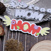 Mamma metallo taglio Die scrapbooking in rilievo Album decorazione della carta d'invito frase inglese lettera Scrapbook Craft Cutting Die