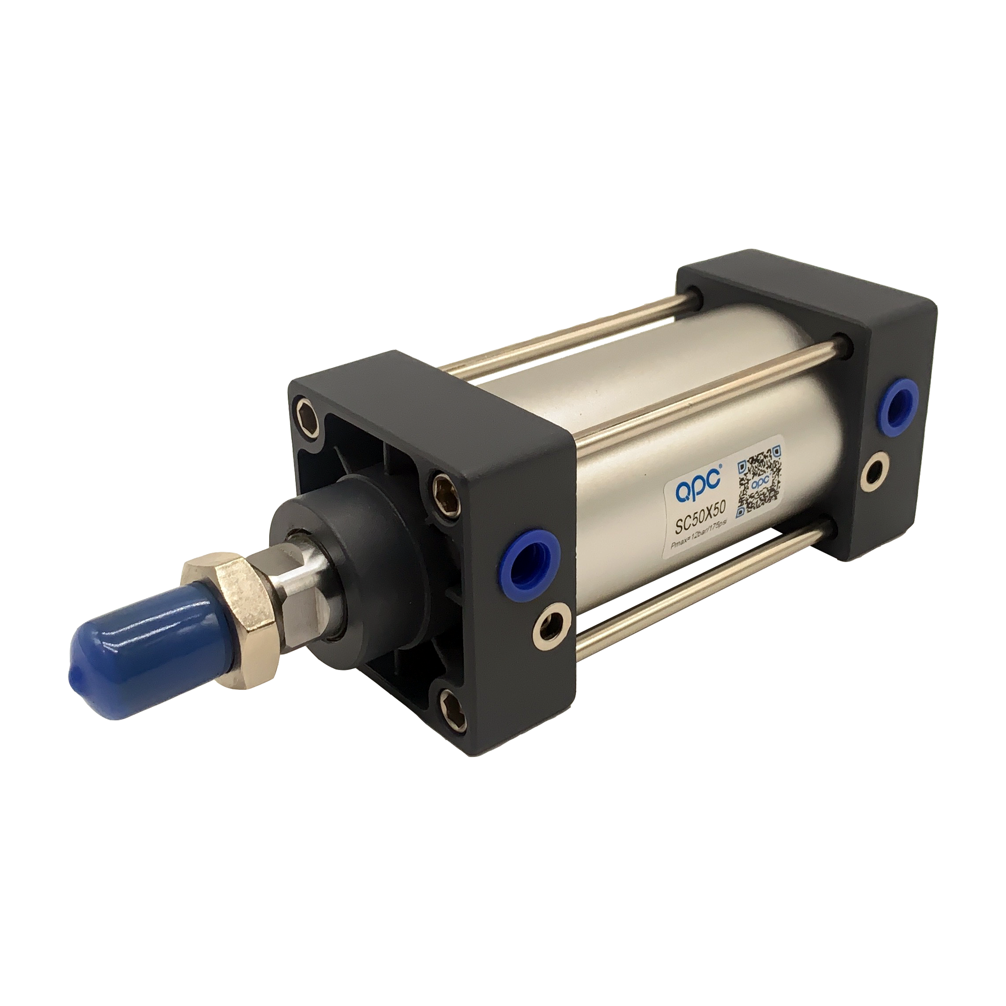 SC Series Standar Pneumatic Cylinder 32 Mm ~ 320 Mm 25 Mm ~ 1000 Mm Pneumatic Long Stroke silinder