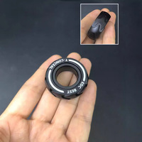 Nouveau et populaire EDC Play Anneau classique anti-anxiété en acier inoxydable noir et argent, jouet fidget slider avec motif de pneu de moto