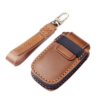 Keyyou-porte-clés télécommande intelligente, en cuir véritable, compatible avec GMC Dodge RAM