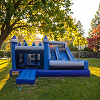 Combo château gonflable avec toboggan, château gonflable commercial, château gonflable pour enfants, trampoline, maison de saut, location pour fêtes