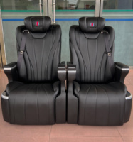 Siège de voiture personnalisé style aviation pour Van, VR, SUV – Fauteuil capitaine en cuir à dossier haut réglable