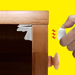 Eco-friendly upgrade invisibili per bambini a prova di <span class=keywords><strong>bambino</strong></span> bianco Anti-pizzico porta del cassetto a mano serratura di sicurezza per bambini - Product Image 1
