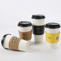 Échantillon Gratuit Gobelet en Papier Simple Paroi Écologique 12 oz Blanc pour Boissons Chaudes
