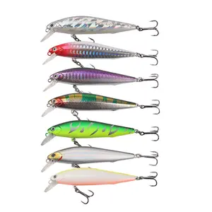 Jetshark Hight Kwaliteit Minnow 7 Kleuren 6-11Cm 5-14G 3d Aas Ogen Ondergedompeld Minnow Visaas