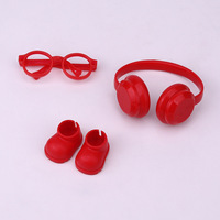 Poupée lunettes jouet 10cm 20cm pour mignon dessin animé ours en peluche Bubu poupée lunettes jouet accessoires pour enfants
