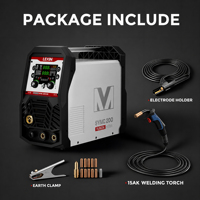 LEVIN Poste à souder MIG sans gaz portable semi-automatique 200 BV, double tension