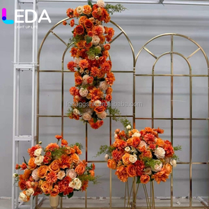 Decoraciones para Recepción de Boda LEDA, Bola de Flores Artificiales Naranja, Centro de Mesa para Boda, Ramos de Flores para Eventos y Fiestas - Product Image 3