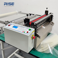 Cortadora de Rollos de Plástico a Láminas RS-600G de Alta Precisión, Máquina Cortadora de Película de PVC y Hidrogel con Soporte para Material
