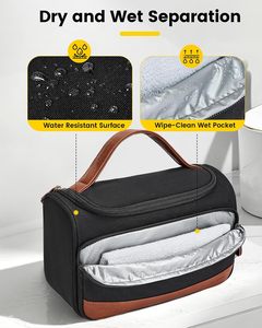 Zipper Closure Water Resistant Portable Canvas <b>Toiletry</b> <b>Bag</b> for <b>Men</b> - Product Image 5