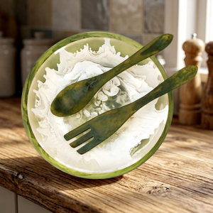 Plateau de service SkyNest en résine, bol tourbillon azur, présentation de fruits et légumes, vaisselle moderne pour la table, ensemble d'assiettes - Product Image 1