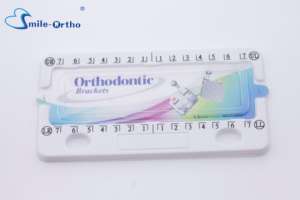 Paquet de carte d'attelle dentaire de vente chaude support en métal orthodontique Mini support Roth/MBT/Edgwwise 022/018 prix d'usine de fente - Product Image 4