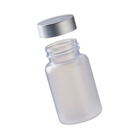 Bouteille en plastique PET transparente ou givrée pour produits de santé, avec bouchons électroplaqués or ou argent, logo personnalisé, 120 ml, 150 ml, 200 ml, 250 ml