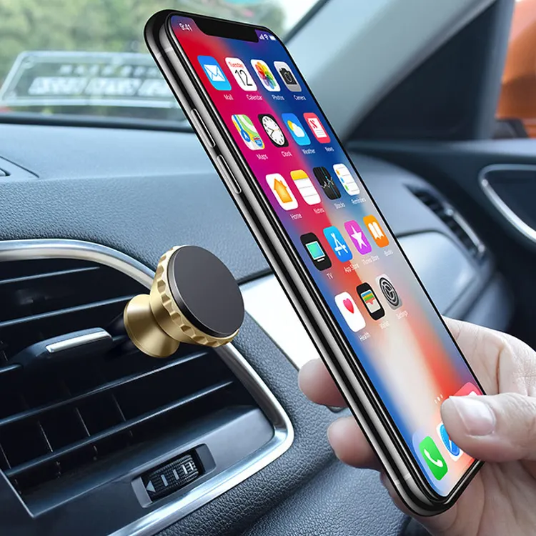 Wholesale Strong Magnetic Phone Car Holder Mount Dashboard Air Vent Easy Clip Mini 360 Car Magnet Phone Holder