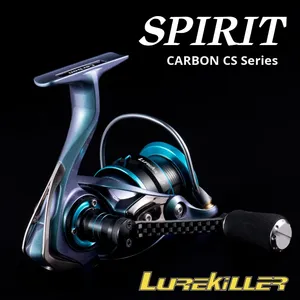 <span class=keywords><strong>Moulinet</strong></span> de pêche Lurekiller à chargement frontal, 2000/2500/3000/4000, pour calmar et bar, double bobine, rapport de transmission 5.2:1, main gauche, métal, pour la pêche en rivière - Product Image 5