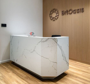 Mostrador de barra pintado moderno y sencillo, mostrador de recepción para empresa, recepción/oficina, salón de belleza, tienda, mostrador de recepción - Product Image 3