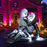 Blow up extérieur 10ft airblown gonflable halloween cauchemar avant noël maire-décoration de cour de scène mobile
