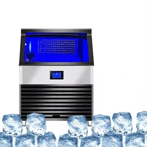 Máquina de fazer cubos de gelo redonda de aço inoxidável comercial, máquina de fazer cubos de gelo, refrigerador de ar