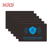 Bloqueurs de cartes RFID et NFC en papier aluminium antivol sans contact Bloqueur de cartes de crédit Blocage RFID Carte