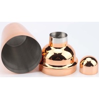 Ensemble de shaker à cocktails en cuivre 9 pièces, outils de bar en or rose avec doseur, passoire, pilon, tire-bouchon, kit de barman professionnel