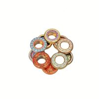 EM Vente en gros 3-5g Boîte en métal safran Couvercle transparent et surface imprimée offset Emballage de boîte en fer blanc vide rond