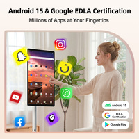 Wholesale 21.5 Inch Battery-Power Smart Mobile Televisions Tv 4g+64g Android Portable Tv on Wheels Indoor Movable Smart TV
