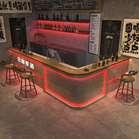 Comptoir de bar moderne d'angle pour pub, restaurant, café, salle de billard