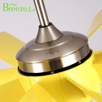 BreezeLux, tamaño grande, 65 pulgadas, 8 aspas Abs, ventilador de techo decorativo Simple moderno con luz y lámpara de ventilador LED con Control remoto