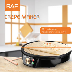 Crêpière Électrique Professionnelle Antiadhésive à Température Réglable avec Voyants Lumineux LED pour Crêpes et Pancakes - Product Image 2