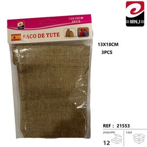 Burlap Sack 13X18Cm 3Pcs For Storage And Gift Packaging - Product Image 2