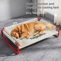Nouveau Lit de Camping pour Chien 2025 Moderne, Surélevé et Respirant, en Tissu Oxford Imperméable pour l'Été, avec Tubes en Acier Antirouille, Écologique, pour Animaux de Compagnie en Extérieur