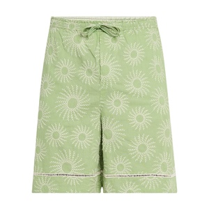 Proveedor OEM, Pantalones Cortos de Lino y Algodón con Cordón y Logotipo Personalizado para Hombre, Pantalones Cortos de Verano Estilo Y2K con Bolsillos para Hombre - Product Image 2