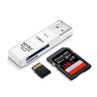 Lector de Tarjetas USB 3.0 2 en 1, Convertidor de Memoria SD y TF, Adaptador Multifuncional para Portátiles