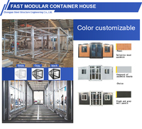 Casa Contenedor Modular Multiestilo, Villa Prefabricada Expandible de Paquete Plano Personalizada para Uso en Oficinas de Construcción y Alojamientos