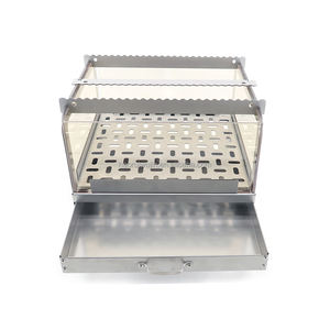 Le plus récent acier inoxydable pliable barbecue gril foyer poêle Portable <span class=keywords><strong>chauffe</strong></span>-aliments et cuisson réchaud pour le Camping - Product Image 3