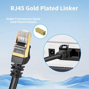 Oem Fabriek Kat 8 Netwerk Platte Kabel Patch Koord Lszh Pvc 26awg Voor 1080P F/ftp S/ftp Voor Router Pc Internet Connectiviteit - Product Image 2