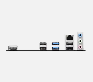 เมนบอร์ดสำหรับเดสก์ท็อปสำหรับเล่นเกม <span class=keywords><strong>MSI</strong></span> Pro <span class=keywords><strong>H610M</strong></span>-S WiFi DDR4ความจุ64GB RAM และอินเตอร์เฟซฮาร์ดไดรฟ์ SATA ชิปเซ็ต Intel - Product Image 5