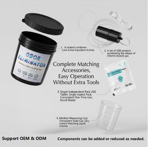 Kit Eliminador de Olores Multiusos OEM <span class=keywords><strong>para</strong></span> Coche, Mascotas, Hogar, Oficina, Habitaciones de Fumadores, Desodorización, Purificación de Aire y Eliminación de Moho - Product Image 3