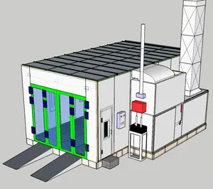  Diesel verwarming auto spuitcabine verf booth