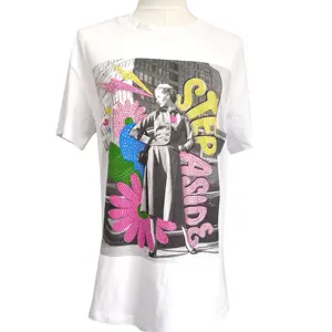 Camiseta feminina clássica atemporal de malha estilo casual