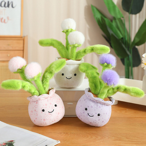 Peluche a Forma di Pianta di Dente di Leone in Vaso, Morbido Peluche Giocattolo, Bambola Compagna, Regali di Compleanno, Vendita Diretta dalla Fabbrica, Ingrosso - Product Image 5