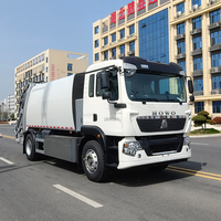 Camion compacteur de déchets électrique Howo 12 m³ avec batterie LFP 247 kWh, autonomie 300 km, pour la collecte des déchets urbains et l'assainissement municipal, à vendre