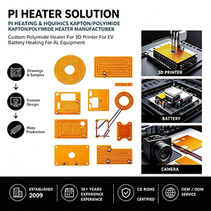 Plaque chauffante flexible en polyimide (PI) 12V 24V pour le contrôle de la température de la plateau d'impression d'imprimante 3D - Product Image 5